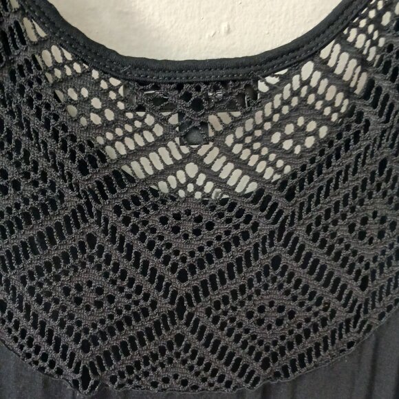 Spense Women's Dress Sz L Black Long Sleeveless Maxi Stretch Crochet NWT $49.99‎ - Picture 13 of 14